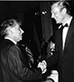 Bernstein with New York City Mayor John Lindsay.
